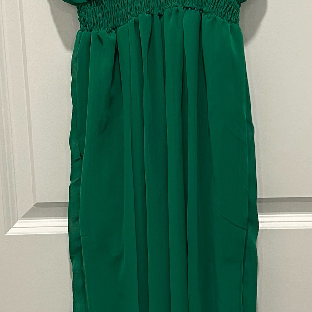 Dressy Green Flowy Jumper